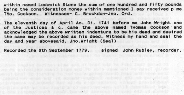 075c Cookson/Stone 1741