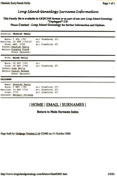 999-20 Obadiah Sarah